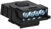 Cyclops CYCHCBLKW Ultimate Hat Clip Light  4 LED White LED Bulb Black Anodized 60 Meters Distance
