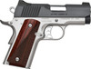 Kimber Mfg, Inc 3200321 Ultra Carry II 45 ACP 7+1 3" Stainless Match Grade Barrel, Matte Black Brushed Serrated Steel Slide, Satin Silver Aluminum Frame w/Beavertail, Rosewood Grip