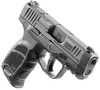 HK 81000550 CC9 Micro Compact  9mm Luger 10+1/12+1 3.32" Black Polygonal Rifled Barrel, Optic Ready/Serrated Steel Slide, Polymer Frame w/Picatinny Rail, Black Interchangeable Backstrap Grip, Ambidextrous