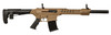 Gforce Arms GF2512FDE GF25 12  Gauge Semi-Auto 3" 5+1 18.50" Flat Dark Earth Cerakote Threaded Barrel, Flat Dark Earth Cerakote Picatinny Rail Aluminum Receiver, Black Adjustable Synthetic Stock w/Black Rubber Grip