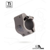 AR-15 CLAMP ON TITANIUM ADJUSTABLE GAS BLOCK .875'' GRAY