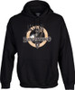 ELK BLACK XXLARGEBROWNING HOODIE VINTAGE EMBLEM 