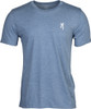 BLUE LARGEBROWNING SS T-SHIRT HUNT TOUGH 