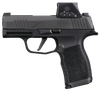 Sig Sauer 365X9BXR3RXSL P365X w/Romeo-X Sig Loc 9mm Luger 12+1 3.10" Black Barrel, Black Nitron Stainless Steel Serrated w/Optic Slide, Black Polymer Frame w/Accessory Rail, Sig ROMEO-X SIG-LOC