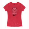 WOMEN'S SUGAR SKULL BLEND T-SHIRT RED HEAHTER 2XL
