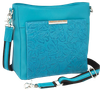 GTM  GTM-98TLD/TBLUE  SLIM CROSSBODY COWHIDE  TURQ