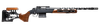 Horizon Firearms HRFMAX308W20R Venatic Max 308 Win 5+1 20" Nano Flat Black Fluted Threaded Barrel, Black DLC Aluminum Receiver w/Picatinny Rail, Woox Furiosa Aluminum/Wood Stock, Right Hand