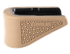 Hogue 18223  Extension Base Pad Fits Glock 42 Compatible w/ 6rd Magazine FDE Overmolded Rubber