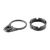 AR-15 QD ENDPLATE & CASTLE NUT COMBO TI BLK