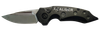 Xcaliber Knife Company  Switch Blade  2.41" Folding Drop Point Plain Stainless D2 Steel Blade. 4.15" Aluminum Handle
