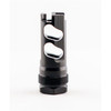 DPB MUZZLE BRAKE .375 14X1LH THREAD FACEMOUNT SHOULDER BLACK