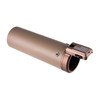 SUPPRESSOR SHIELD W/U-RAC 6.5''X2'' COYOTE TAN W/TAN HARDWARE