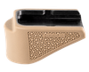 Hogue 18623  Extension Base Pad Fits Glock 26 Compatible w/ 10rd Magazine FDE Overmolded Rubber