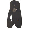 BUTT PLATE ADJUSTER BLACK ALUMINUM