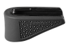 Hogue 18230  Extension Base Pad Fits Glock 43 Compatible w/ 6rd Magazine Black Overmolded Rubber