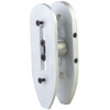 STANDARD ADJUSTABLE BUTT PLATE SILVER ALUMINUM