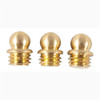 BRASS SKIRTED BEAD, 1/8'' 6-48 TPI, GOLD, 3-PAK