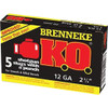 Brenneke 12 Gauge Ammo 1 oz Slug Ammunition - 5 Rounds