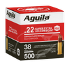 In stock Aguila 1B221118 Super Extra High Velocity 22LR 38gr Copper Plated Hollow Point 500 Per Box Ships to all lower 48 states includes MA, WA, RI, ME, CT, NJ, IL,O1ffl  NY & 01ffl CA Buyers