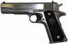 Colt Government .38 Super 5 Inch Barrel Stainless Steel Finish Black Grips 9 Round