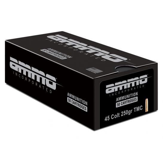 Ammo Inc 45C250TMCA50 Signature 45Colt 250gr Total Metal Case 50 Per Box/20 Case Centerfire, Handgun Ammunition