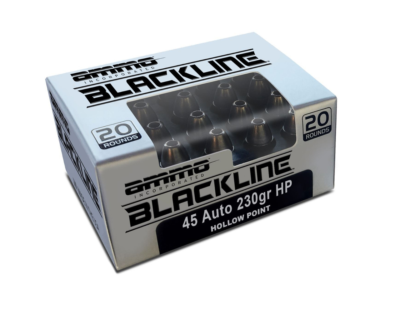 Ammo Inc .45 ACP Ammo 230gr JHP Ammunition - 20 Rounds