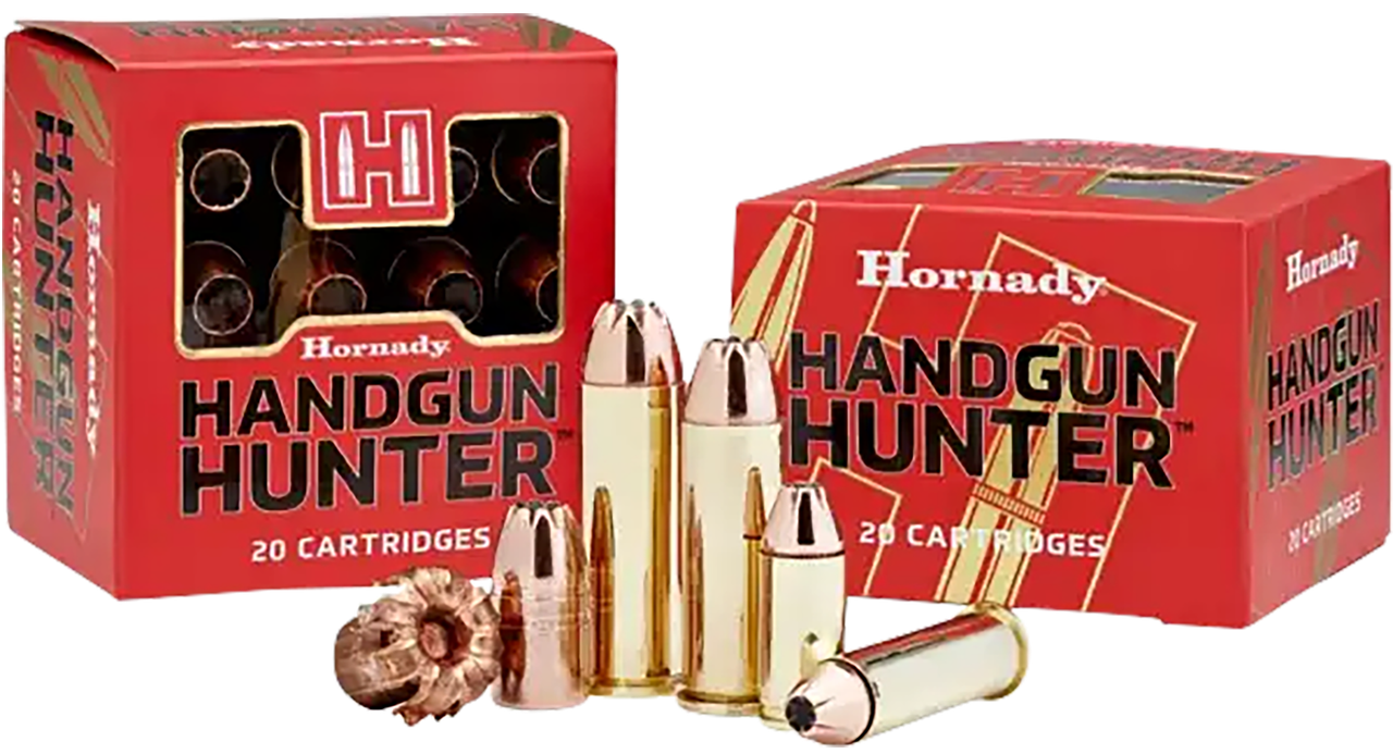 Hornady Handgun Hunter 454 Casull Ammo 200 Grain Hornady MonoFlex Solid Hollow Point Lead Free Box of 20