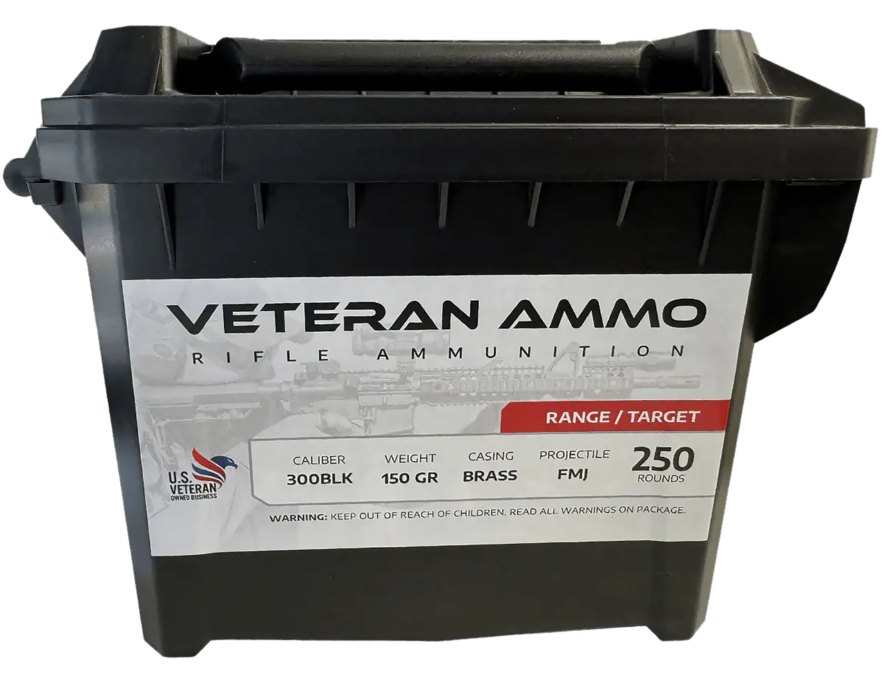 Hyperion Munitions HMCAN300BLK150250 300 Blackout 150 gr Full Metal Jacket 250 Per Box, Centerfire Rifle Ammo