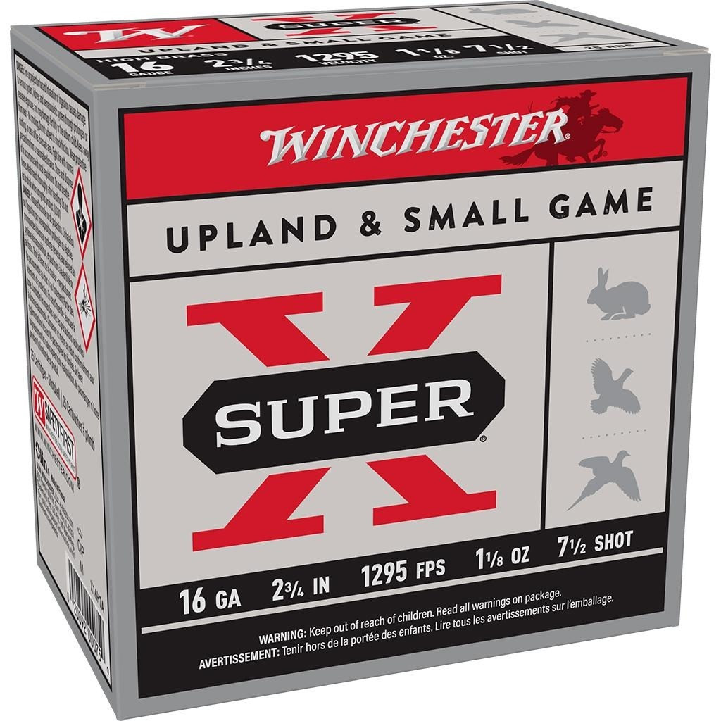 Winchester X16H7 Super X Heavy Game Load 16Gauge 2.75 in 1 1/8oz 7.5Shot 25 Per Box/10 Case, Shotgun Shells