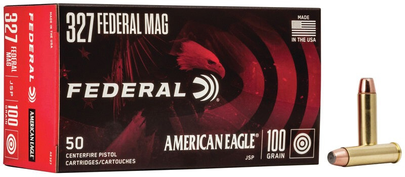 Federal AE327 American Eagle Handgun 327FederalMag 100gr Soft Point 50 Per Box/20 Case