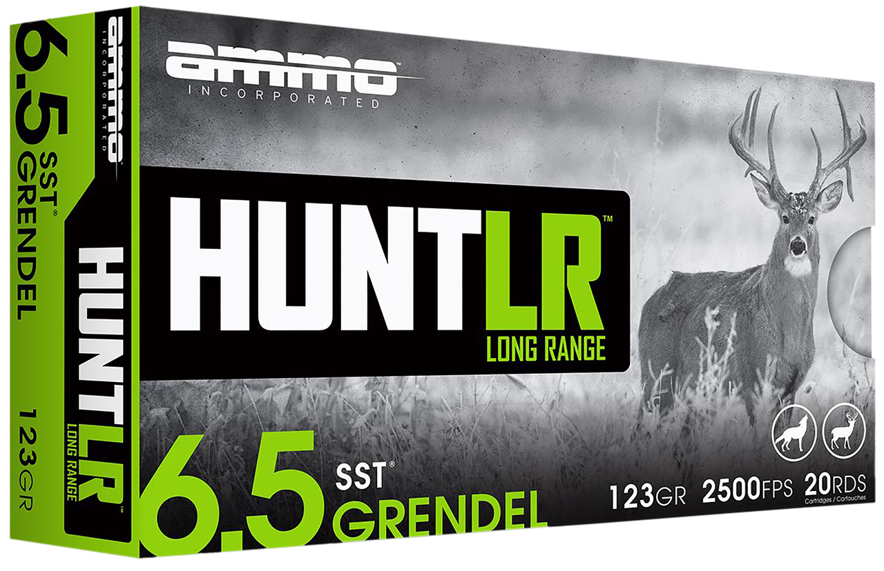 Ammo Inc 65GR123SSTA20 Hunt Long Range 6.5Grendel 123gr Super Shock Tip 20 Per Box/10 Case, Centerfire Rifle Ammo