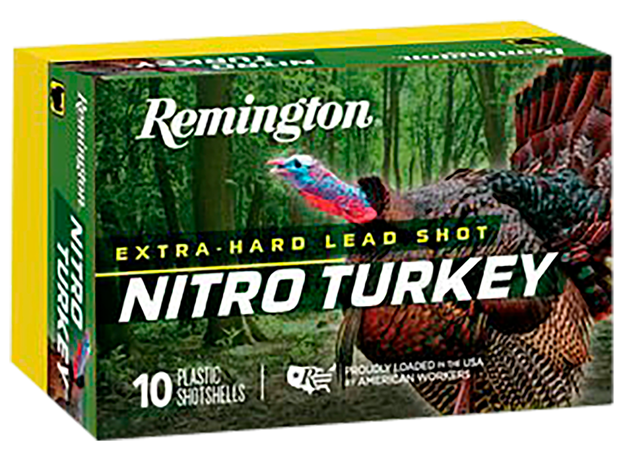 Remington Ammunition 26688 Nitro Turkey 12Gauge 2.75 in 1 1/2oz 5Shot 10 Per Box/10 Case, Shotgun Shells
