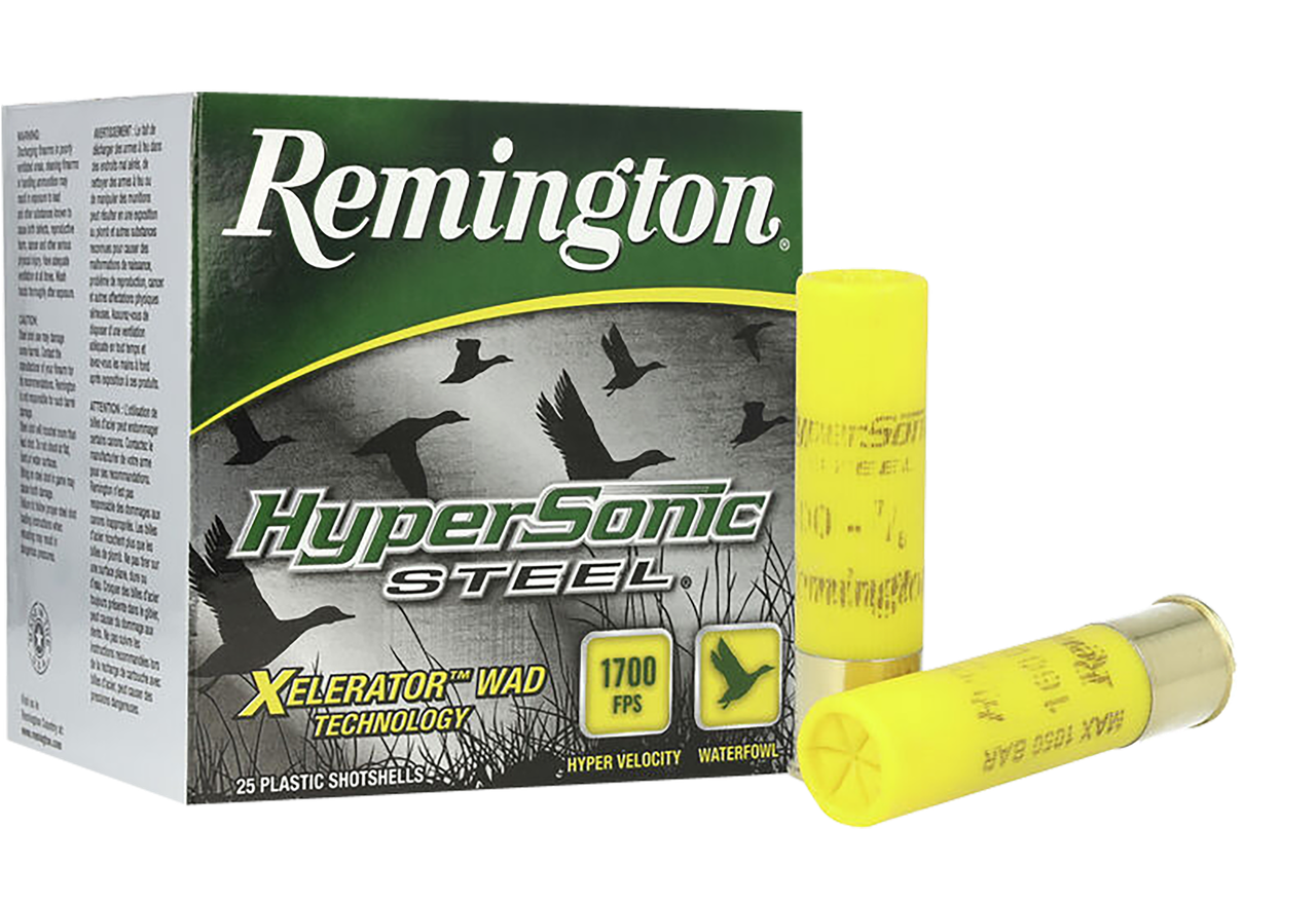 Remington Ammunition 26823 HyperSonic Steel 20Gauge 3 in 7/8oz 2Shot 25 Per Box/10 Case, Shotgun Shells