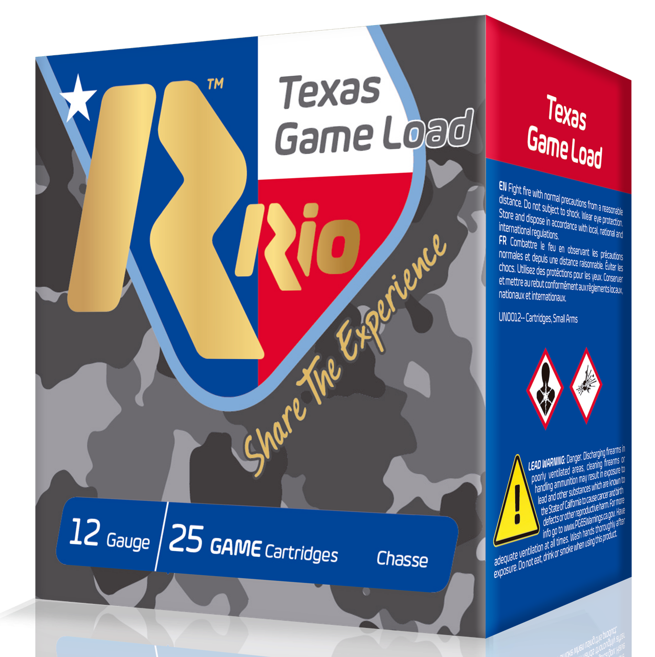 Rio Ammunition TGHV366TX Texas Game Load High Velocity 12Gauge 2.75″ 1 1/4oz 6Shot 25 Per Box/10 Case