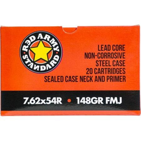 Century Arms 7.62x54mm Russian Ammo 148gr FMJ Ammunition - 620 Rounds
