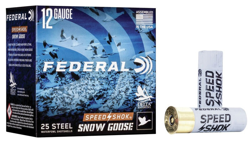 Federal WF142SG2 Speed-Shok Snow Goose 12 Gauge 3 in 1 1/4 oz 2 Shot 25 Bx/ 10 Cs