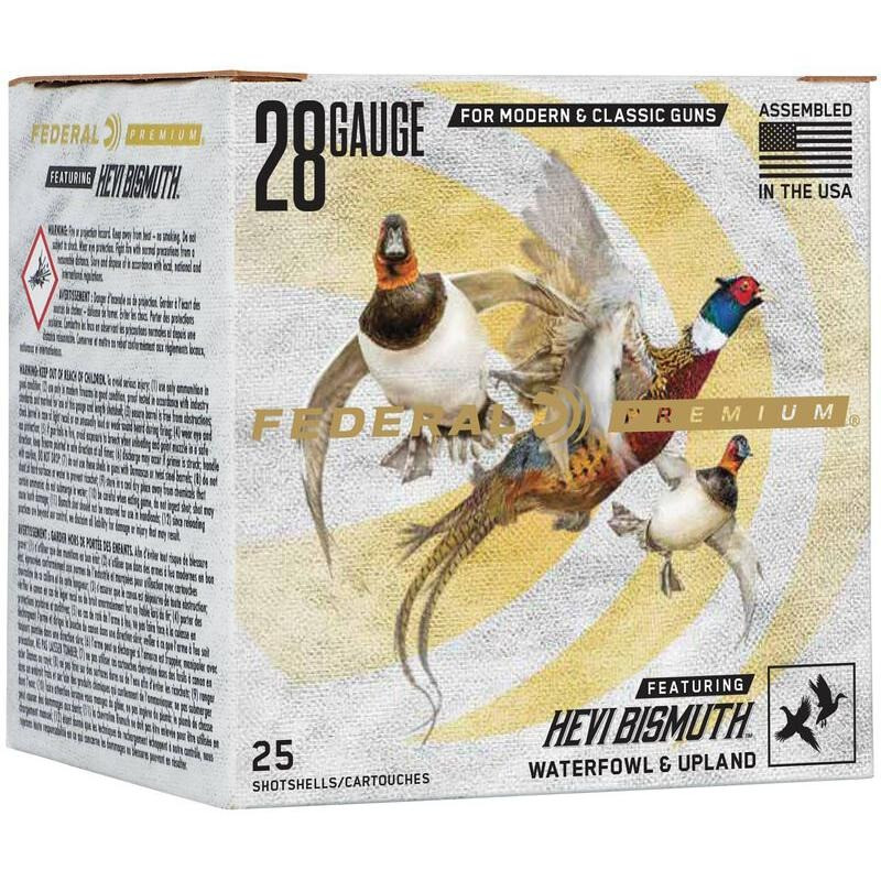 Federal 28 Gauge Ammo 7/8 oz #3 Bismuth Ammunition - 25 Rounds