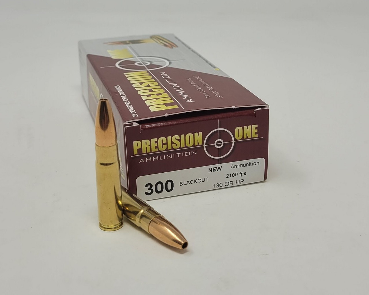 Precision One 300 AAC Blackout Ammo 130gr HP Ammunition - 20 Rounds