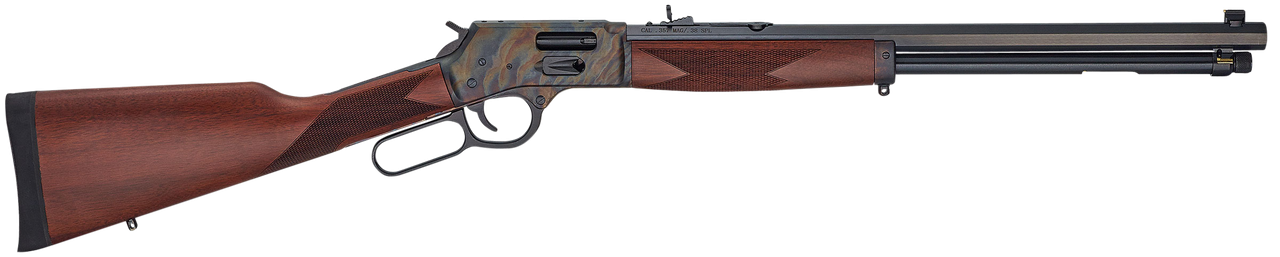 Henry H012GCC Big Boy Side Gate Full Size 44 Mag 10+1 20 in Blued Steel Barrel, Color Case Hardened Steel Receiver, American Walnut Stock Right Hand, Rifle