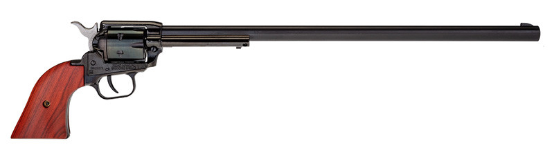 Heritage Mfg RR22B16 Rough Rider 22 LR 6 Shot, 16 in Black Steel Barrel, Black Zinc Alloy Frame, Black Cylinder, Cocobolo Grip, Hammer/Thumb Safety, Exposed Hammer , Revolver