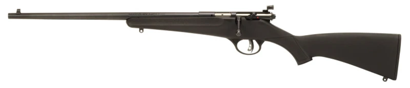 Savage Arms 13843 Rascal Youth 22 LR 1rd 16.12 in Matte Blued Carbon Steel Barrel/Receiver, Matte Black Synthetic Stock Left Hand, Rifle