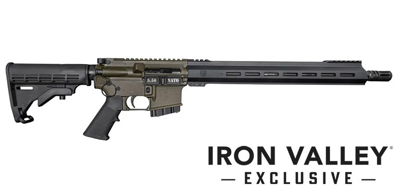 DB15 5.56 16" BLK/ODG CA M-LOK Rail, 1-10RD