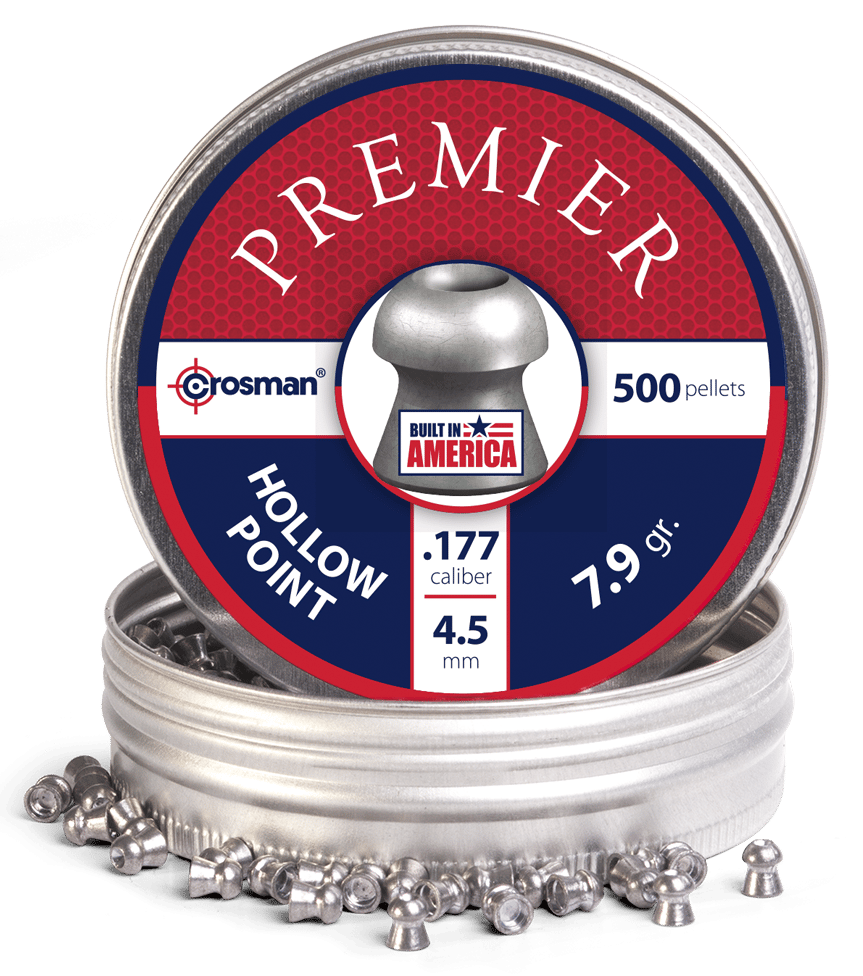 Crosman Premier Hollow Point Air Gun Pellets 177 Caliber 7.9 Grain 500PK