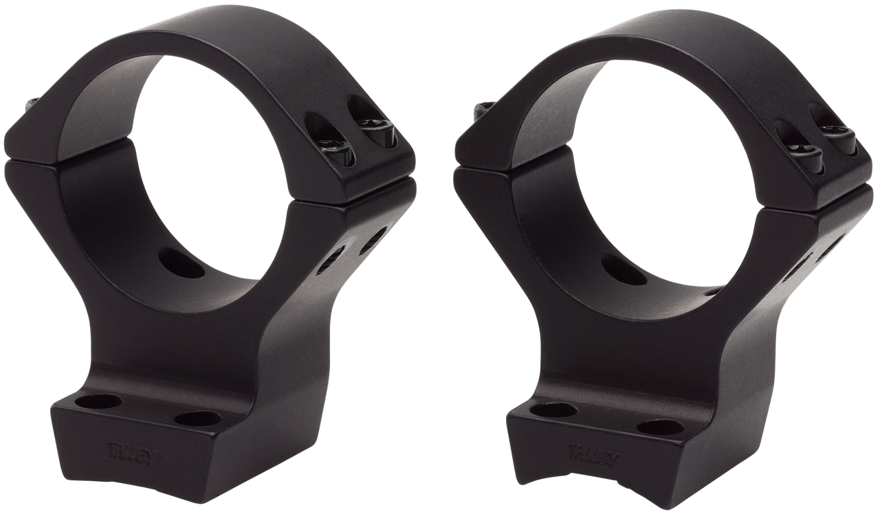 Browning 30mm High Aluminum Alloy Lightweight 2-Piece Integrated Scope Ring, Matte Black - 12512