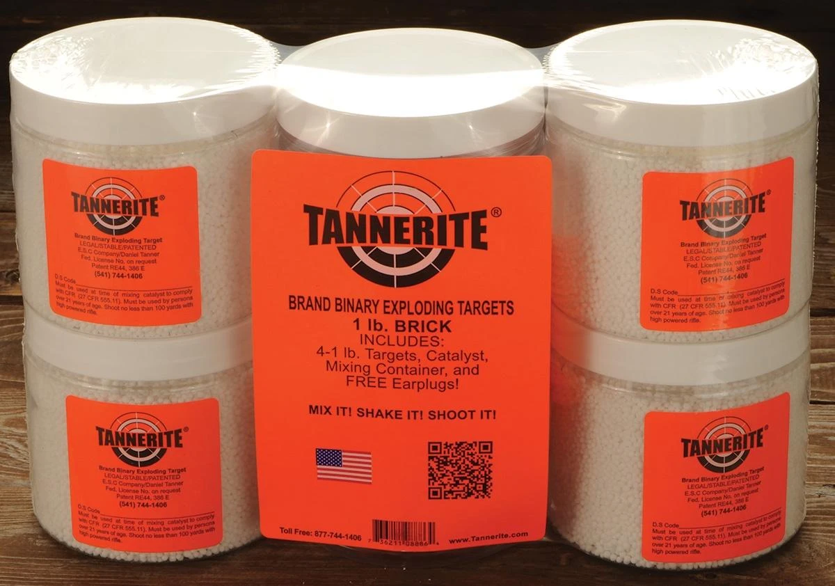 Tannerite 12BR 1/2 Pound Target Impact Enhancement Explosion White Vapor, Centerfire, Rifle Firearm 0.50 lb 16 Targets