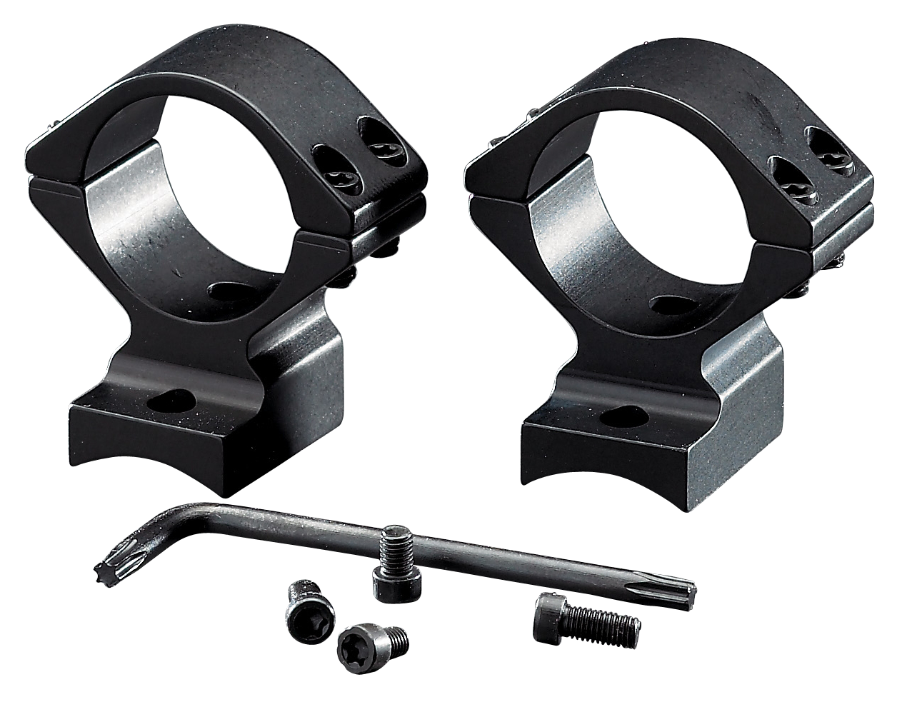 Browning A-Bolt II 1 inch Intermediate Aluminum Alloy 2-Piece Integrated Scope Ring, Matte Black - 12393