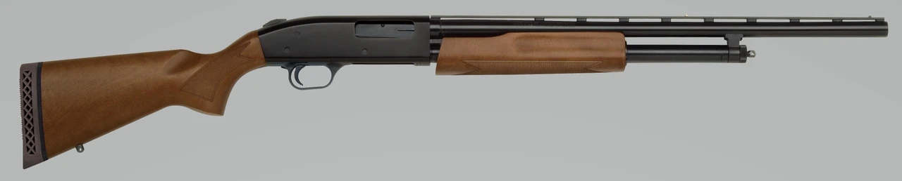 Mossberg 54132 500 Bantam Youth 20 Gauge Pump 3 in 5+1 22 in Blued Vent Rib Barrel, Blued Steel Receiver, Hardwood Wood Stock, Accu-Set Chokes, Right Hand, Shotgun
