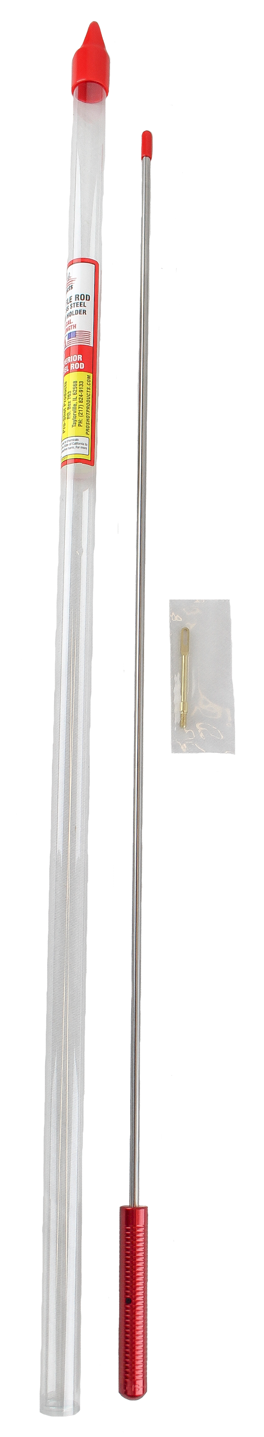 Pro-Shot 1PS262226 Micro-Polished Cleaning Rod .22 - .26 Cal 26 in Short, Rifle #8-32 Thread 26 in Working Length Stainless Steel