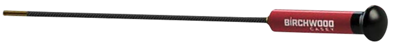 Birchwood Casey Premium Carbon, One Piece Cleaning Rod, 30 in, For .22-.264 Caliber Bores, Black/Red BC-41430