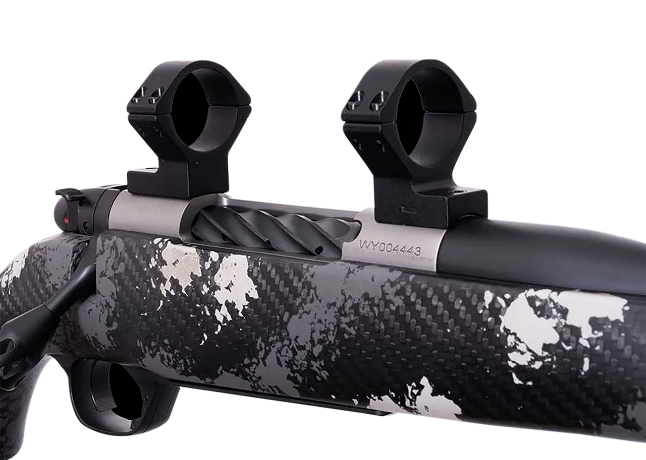 Weatherby W740705 Scope Mount/Ring Combo Matte Black Alloy 30mm Tube Weatherby Mark V Medium Rings Magnum 9-Lug Action,Bases